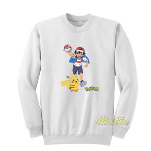 Pikachu and Ash Ketchum Sweatshirt