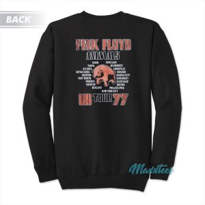 Pink Floyd Flying Pig Animals Tour 77 Sweatshirt