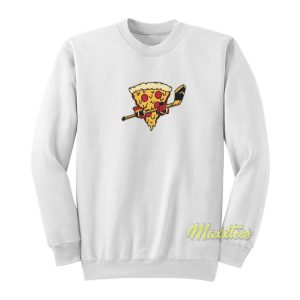 Pizza Ice Hockey Funny Sweatshirt
