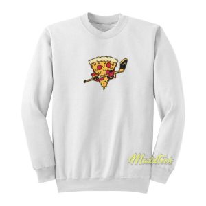Pizza Ice Hockey Funny Sweatshirt 2
