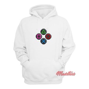 PlayStation Button Controller Pixel Hoodie 2