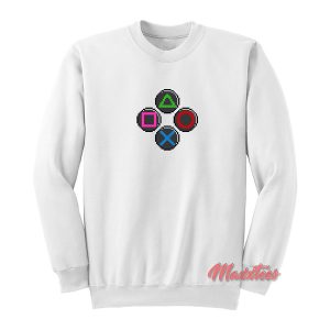 PlayStation Button Controller Pixel Sweatshirt