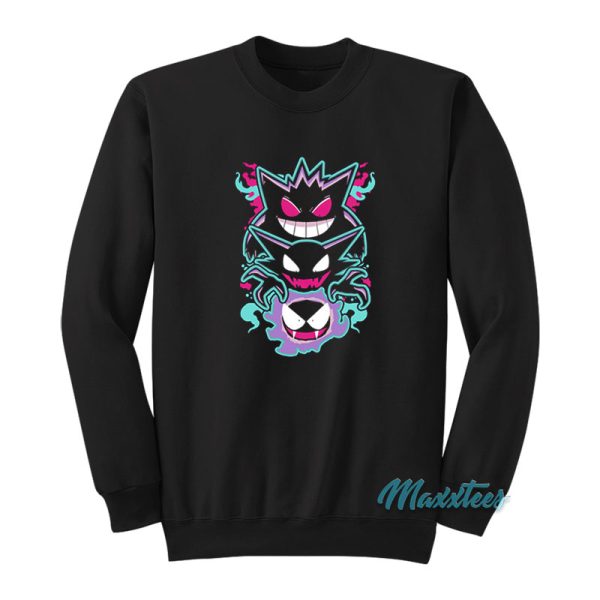 Pokemon Gengar Haunting Ghost Sweatshirt