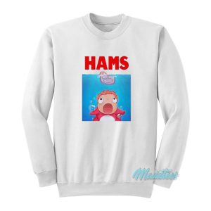 Ponyo Hams Jaws Parody Sweatshirt