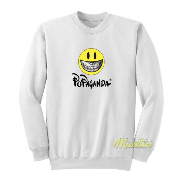 Popaganda Ron English Smiley Big Grin Sweatshirt