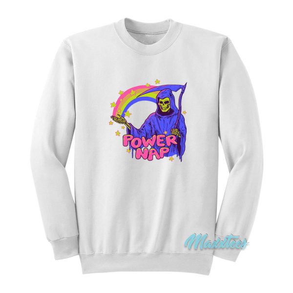 Power Nap Rainbow Grim Reaper Sweatshirt