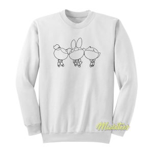 Powerpuff Girls Cartoon Minimalist Line Sweatshirt