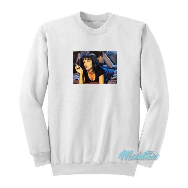 Pulp Fiction Uma Thurman Photo Sweatshirt