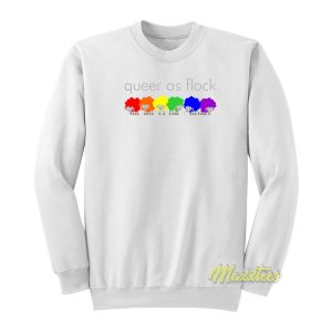 Queer As Flock Rainbow Sheep Sweatshirt