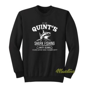 Quints Shark Fishing Amity Island Sweatshirt 2