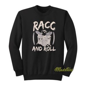 Racc and Roll Raccoon Drum Sweatshirt 2