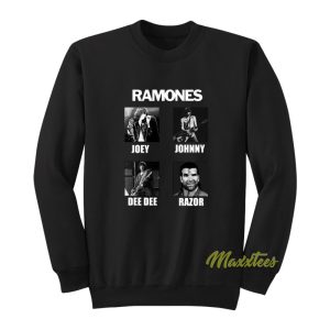 Ramones Joey Johnny Dee Razor Sweatshirt 1