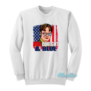 Red Dwight And Blue Sweatshirt