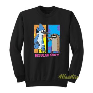 Regular Show Mordecai and Rigby Portraits Sweatshirt 1