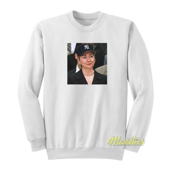 Rihanna Hillary Clinton Yankees Hat Sweatshirt