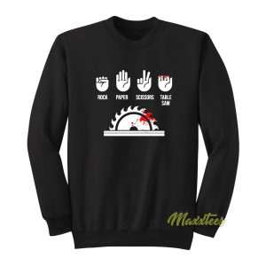 Rock Paper Scissors Table Shaw Sweatshirt 1