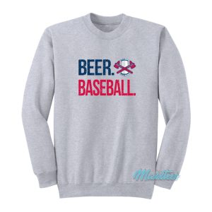 Rome Braves Beer Baseball Sweatshirt