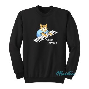 Roy It Crowd Game Over Cat Keyboard Sweatshirt 1