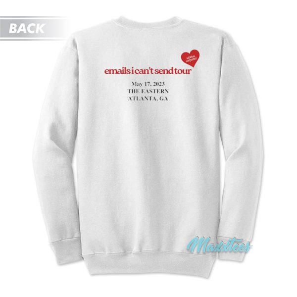 Sabrina Carpenter Emails I Can’t Send Love Sweatshirt