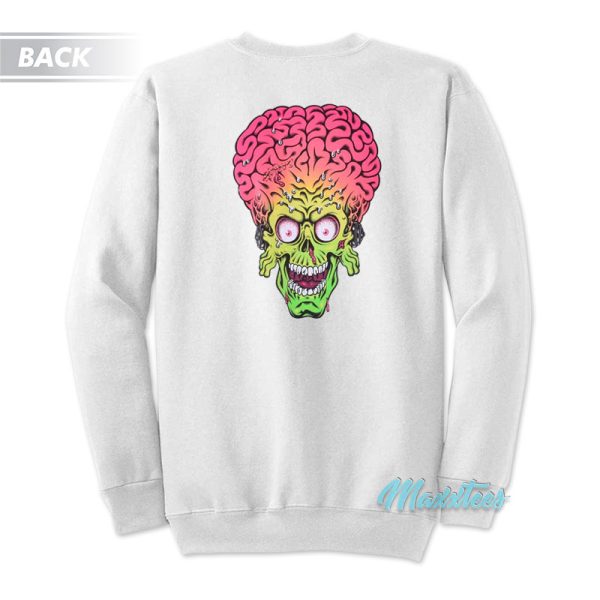 Santa Cruz Mars Attacks Martian Face Sweatshirt