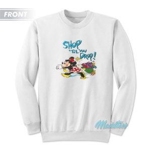Shop Til You Drop Disney Mickey Mouse Sweatshirt 3