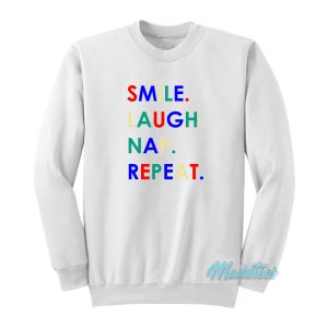 Smile Laugh Nap Repeat Sweatshirt 1