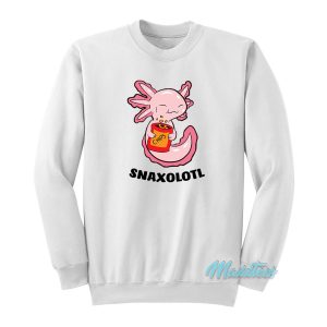 Snaxolotl Kawaii Axolotl Eating Chips Sweatshirt 1