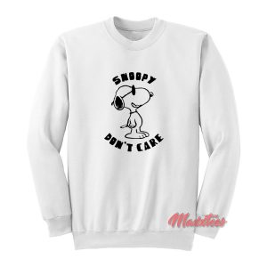 Snoopy Dont Care Sweatshirt 1