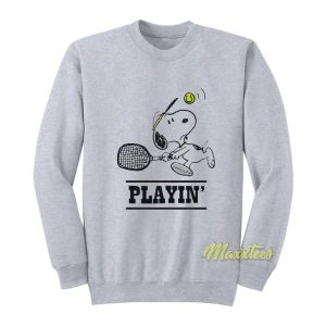 Snoopy Playing Tennis Sweatshirt 2