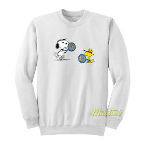 Snoopy and Woodstock Tennis Sweatshirt 1