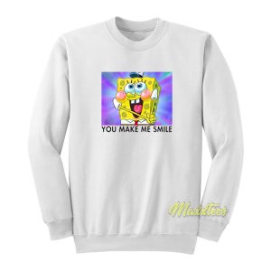 Spongebob You Make Me Smile Sweatshirt 1