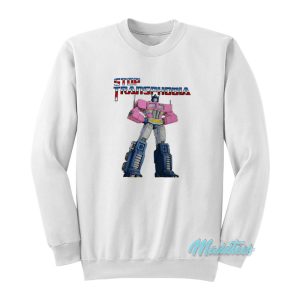 Stop Transphobia Transformers Sweatshirt