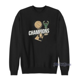 2021 NBA Champions Bold Milwaukee Bucks Sweatshirt for Unisex 1