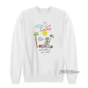 ADHD Girl Summer  Sweatshirt