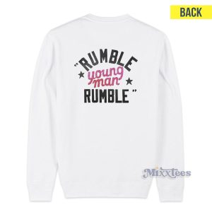 Ali Rumble In The Jungle Quote Sweatshirt 2