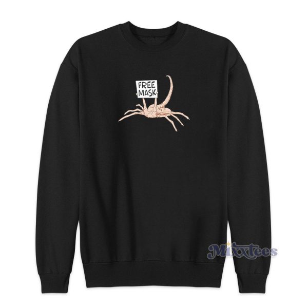 Alien Facehugger Free Mask Sweatshirt for Unisex