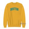 Angemiel Wear Blue Color Boston Sweatshirt for Unisex