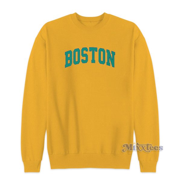 Angemiel Wear Blue Color Boston Sweatshirt for Unisex