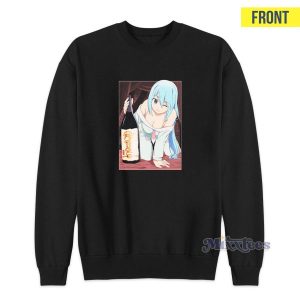 Anime Konosuba Aqua and Sake Sweatshirt for Unisex 3