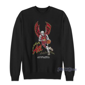 Atlanta Hawks As The Hawk Is Trained To Pursue The Trembling Doves Sweatshirt