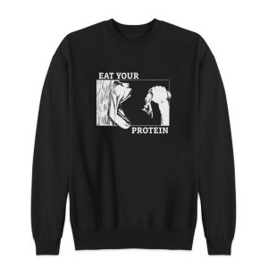 Attack On Titan Anime Gym Eat Your Protein Sweatshirt 1