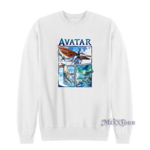 Avatar The Way Of Water Watercolor Air And Sea Creatures Sweatshirt 1