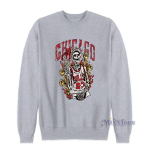 Ayo Dosunmu Chicago Bulls 23 Skeleton Sweatshirt 2