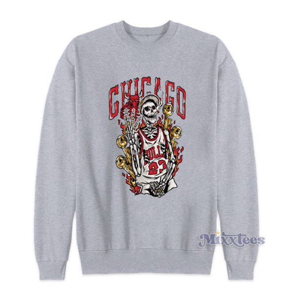 Ayo Dosunmu Chicago Bulls 23 Skeleton Sweatshirt