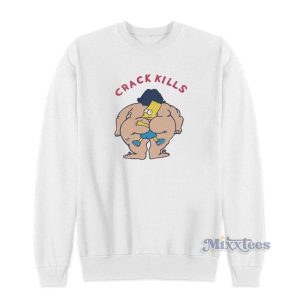 Bart Simpson Crack Kills Sweatshirt For Unisex 2