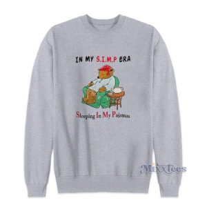 Bear In My Simp Era Sleeping Sweatshirt 2