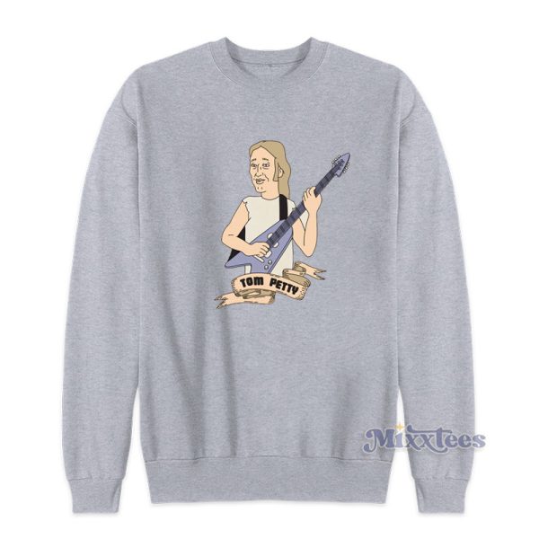 Best Tom Petty Cartoon Guitar Sweatshirt