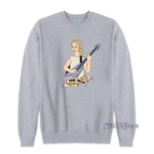 Best Tom Petty Cartoon Guitar Sweatshirt 2