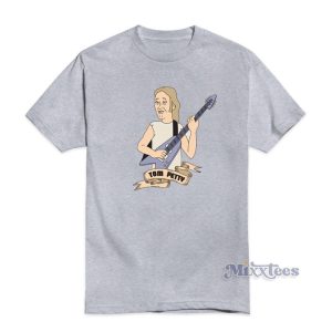 Best Tom Petty Cartoon Guitar T-Shirt