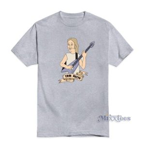 Best Tom Petty Cartoon Guitar T Shirt 2